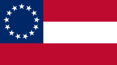 First national flag with 13 stars (November 28, 1861 – May 1, 1863[17])